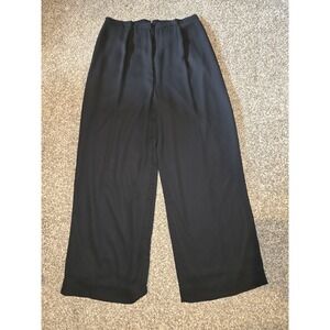 Another Thyme Vintage Wide Leg Black Pants Lined Size Large